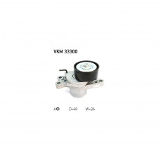 Натягувач ременя з роликом SKF VKM 33300