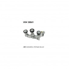 Натягувач ременя з роликом SKF VKM 38869