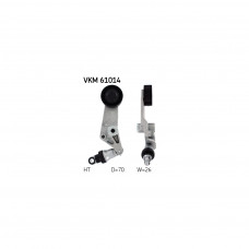 Натягувач ременя з роликом SKF VKM 61014