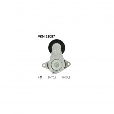 Натягувач ременя з роликом SKF VKM 61087