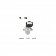 Натягувач ременя з роликом SKF VKM 64002