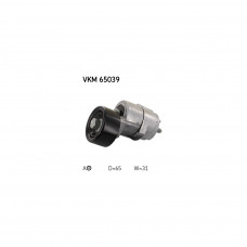 Натягувач ременя з роликом SKF VKM 65039