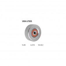 Ролик натягувача ременя SKF VKM 67005
