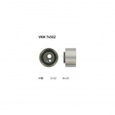 Ролик натягувача ременя SKF VKM 74502
