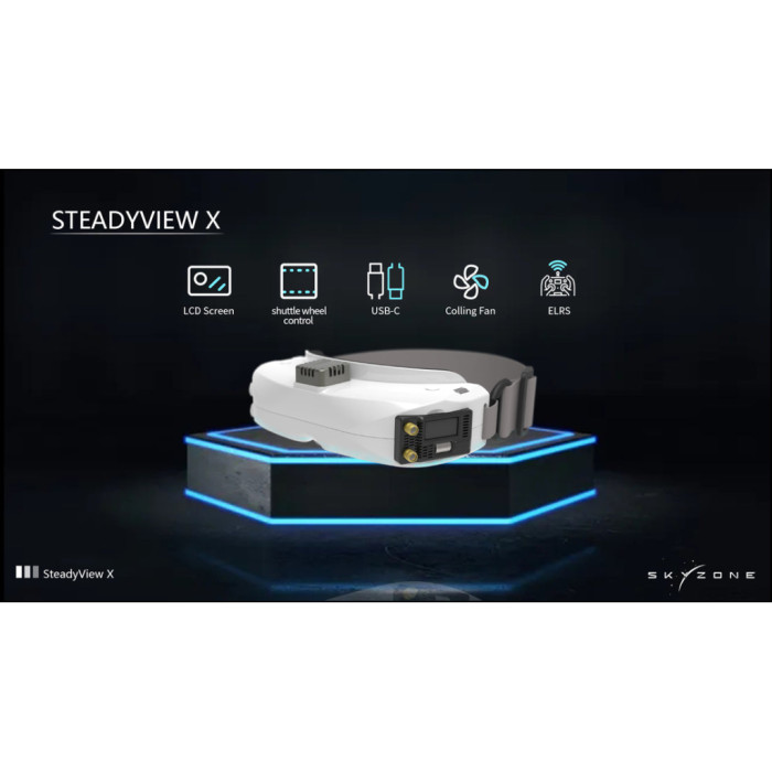 Відеоприймач (VRX) Skyzone SteadyView X 5-5.8GHz 56CH L, X Band (STVX5G)