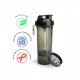 Шейкер спортивний SmartShake Slim 500ml Black (10253001)