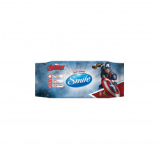 Дитячі вологі серветки Smile baby Marvel Antibacterial 72 шт (4823071642254)