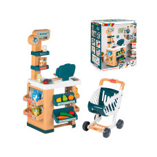 Ігровий набір Smoby Інтерактивний маркет з візком, звук. ефектом, аксесуарами 48,9 х 38,5 х 89,6 см (350238)