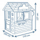 Ігровий будиночок Smoby Кав'ярня солодощів з кухнею, касою, посудом (810718)