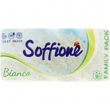 Туалетний папір Soffione Bianco 3 шари 16 рулонів (4820003836583)