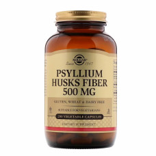 Трави Solgar Подорожник (Псіліум), Psyllium Husks Fiber, 500 мг, 200 веге (SOL-02315)