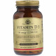 Вітамін Solgar Вітамін D3, Vitamin D3, 55 mcg (2200 IU), 100 вегетаріанські (SOL-03317)