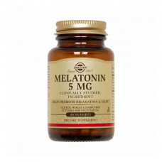 Амінокислота Solgar Мелатонін Melatonin, 5 мг, 60 жувальніх таблеток (SOL01936)