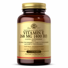 Вітамін Solgar Вітамін Е, 268 мг (400 МО), Vitamin E, d-Alpha Tocopherol & (SOL03540)