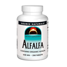 Трави Source Naturals Люцерна, 648мг, Alfalfa, 250 таблеток (SN0201)