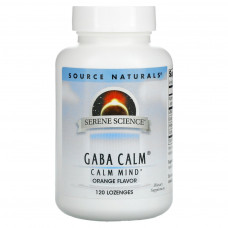 Амінокислота Source Naturals GABA (гама-аміномасляна кислота), Смак Апельсина, Serene Sci (SNS-00269)