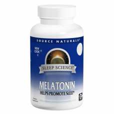 Амінокислота Source Naturals Мелатонін 1 мг, Смак м'яти, Sleep Science, 100 таблеток для (SNS-00709)