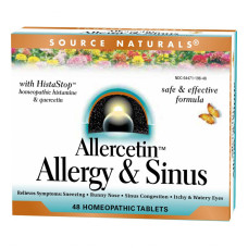 Вітамінно-мінеральний комплекс Source Naturals Рослинний Комплекс від Алергії, Allercetin, 48 таблеток д (SNS-01196)