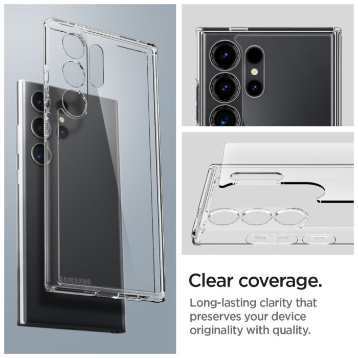 Чохол до мобільного телефона Spigen Ultra Hybrid Samsung Galaxy S24 Ultra Crystal Clear (8809971221771)