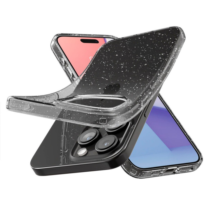 Чохол до мобільного телефона Spigen Apple iPhone 15 Pro Liquid Crystal Glitter Crystal Quartz (ACS06701)