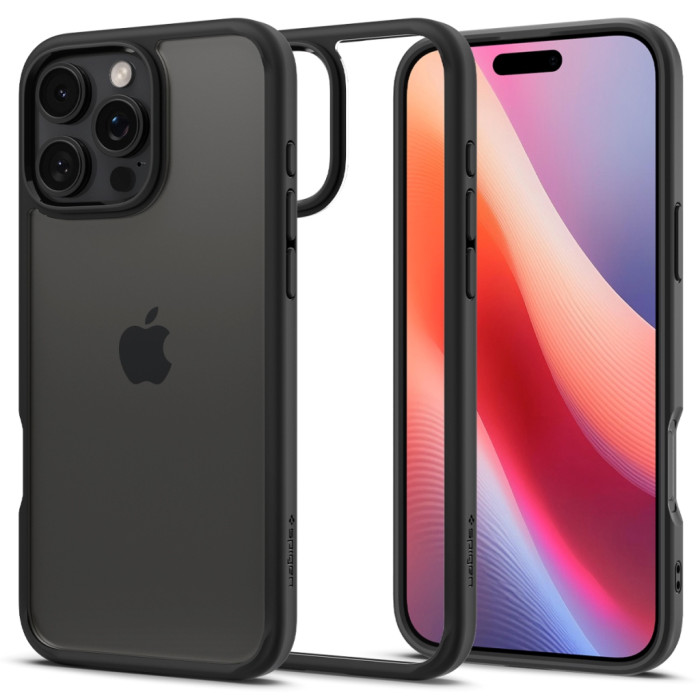 Чохол до мобільного телефона Spigen iPhone 16 Pro Ultra Hybrid Matte Black (ACS08125)