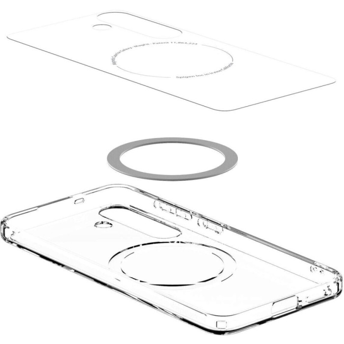 Чохол до мобільного телефона Spigen Samsung Galaxy S25+, Ultra Hybrid MagFit, Clear White (ACS08981)