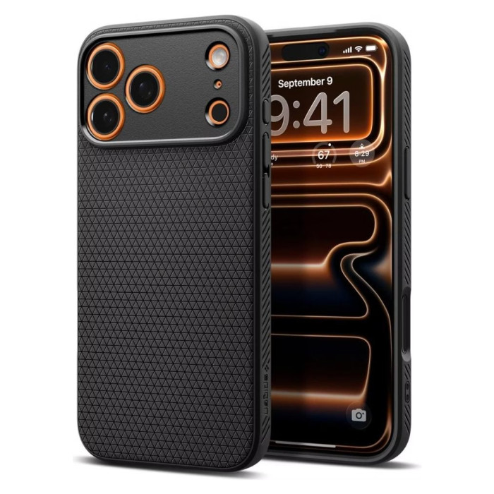Чохол до мобільного телефона Spigen Liquid Air iPhone 17 Pro Max Matte Black (ACS10265)