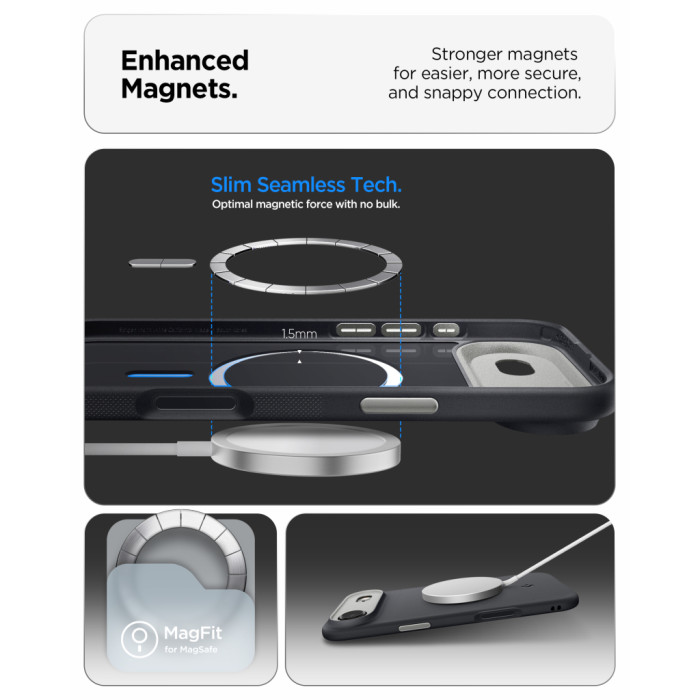 Чохол до мобільного телефона Spigen Nano Pop MagFit iPhone 17 Air Black Sesame (ACS10301)