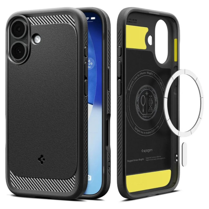 Чохол до мобільного телефона Spigen Rugged Armor MagFit iPhone 17 Matte Black (ACS10367)
