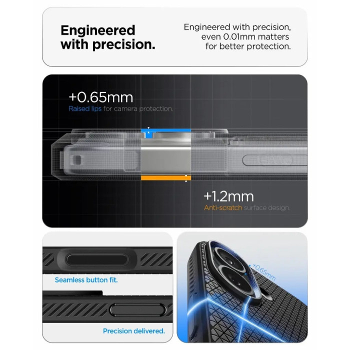 Чохол до мобільного телефона Spigen Liquid Air iPhone 17 Matte Black (ACS10369)