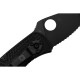 Ніж Spyderco Ambitious FRN Black Blade Serrator (C148SBBK)