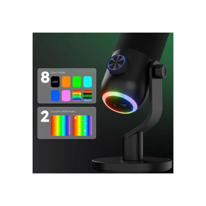 Мікрофон Streamplify MIC MINI-48-RGB-ST Black (SPMC-MM1C327.11)