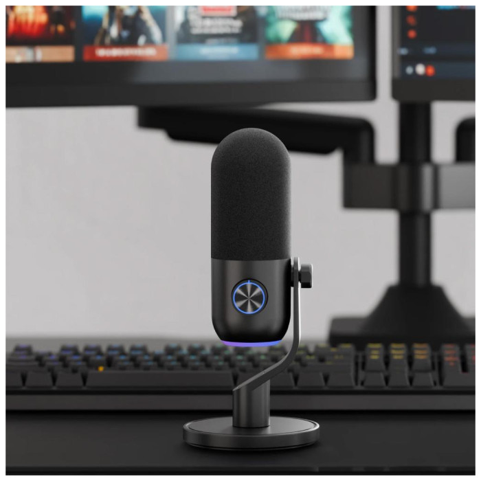 Мікрофон Streamplify MIC MINI-48-RGB-ST Black (SPMC-MM1C327.11)