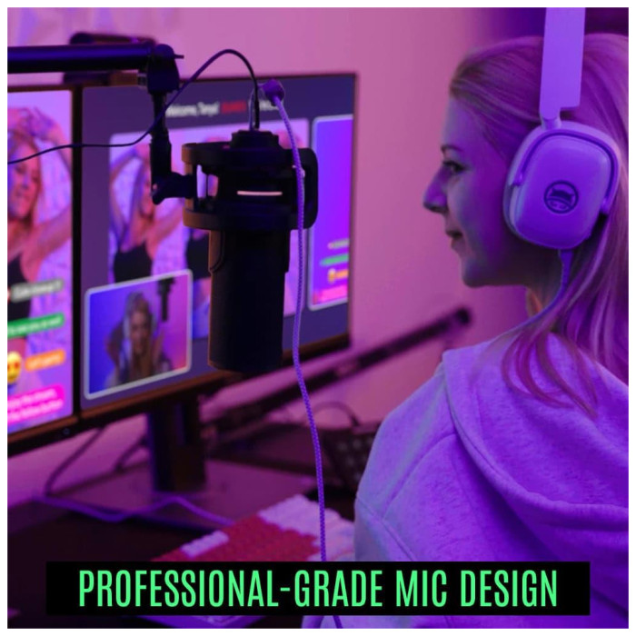 Мікрофон Streamplify MIC PRO-192-RGB-ST Black (SPMC-MP3C327.11)