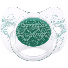 Пустушка Suavinex Couture 18 мес. 2 шт. зелена (304235)