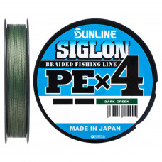 Шнур Sunline Siglon PE н4 150m 1.2/0.187mm 20lb/9.2kg Dark Green (1658.09.20)