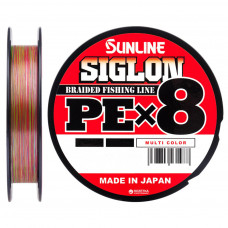 Шнур Sunline Siglon PE х8 150m 1.5/0.209mm 25lb/11.0kg Multi Color (1658.10.03)