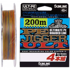 Шнур Sunline PE-Jigger ULT 200m 1.5/0.205mm 25lb/11.0kg Multi Color (1658.10.36)