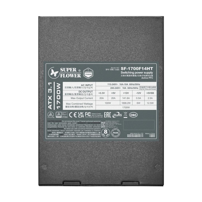 Блок живлення Super Flower 1700W LEADEX TITANIUM (SF-1700F14HT)