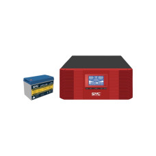Пристрій безперебійного живлення SVC XL-1200 1200VA/1000W+LiFePO4 12.8V 100Ah (XL-1200+12.8V 100Ah)