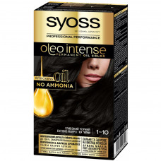 Фарба для волосся Syoss Oleo Intense 1-10 Глибокий чорний 115 мл (8410436218290)