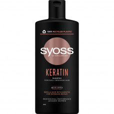 Шампунь Syoss Keratin з Блакитним Лотосом для ламкого волосся 440 мл (9000101277050)