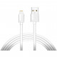 Дата кабель USB 2.0 AM to Lightning 2.0m White T-L801 Black T-Phox (T-L801(2) white)