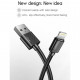 Дата кабель USB 2.0 AM to Lightning 2.0m White T-L801 Black T-Phox (T-L801(2) white)