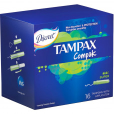 Тампони Tampax Compak Super с апликатором 16 шт (4015400219712)