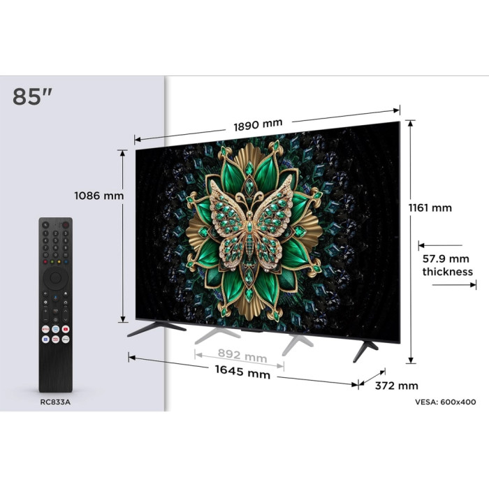 Телевізор TCL 85C6K