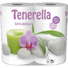 Туалетний папір Tenerella Maxi Roll 2 шари 500 відривів 4 рулони (8021161009307)