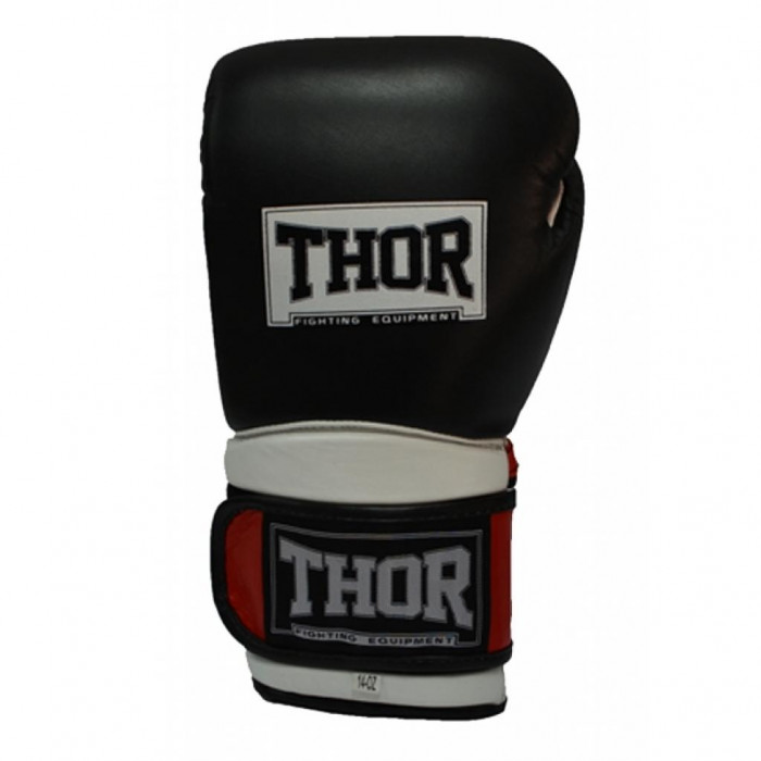 Боксерські рукавички Thor Pro King 14oz Black/Red/White (8041/02(Leather) B/R/Wh 14 oz.)