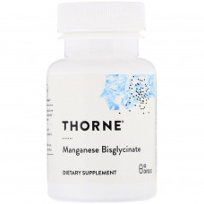 Вітамінно-мінеральний комплекс Thorne Research Бісгліцінат марганцю 15мг, Manganese Bisglycinate, 60 капсул (THR-00373)