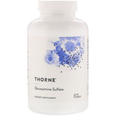 Вітамінно-мінеральний комплекс Thorne Research Глюкозамін Сульфат, Glucosamine Sulfate, 180 рослинних капсу (THR-77702)